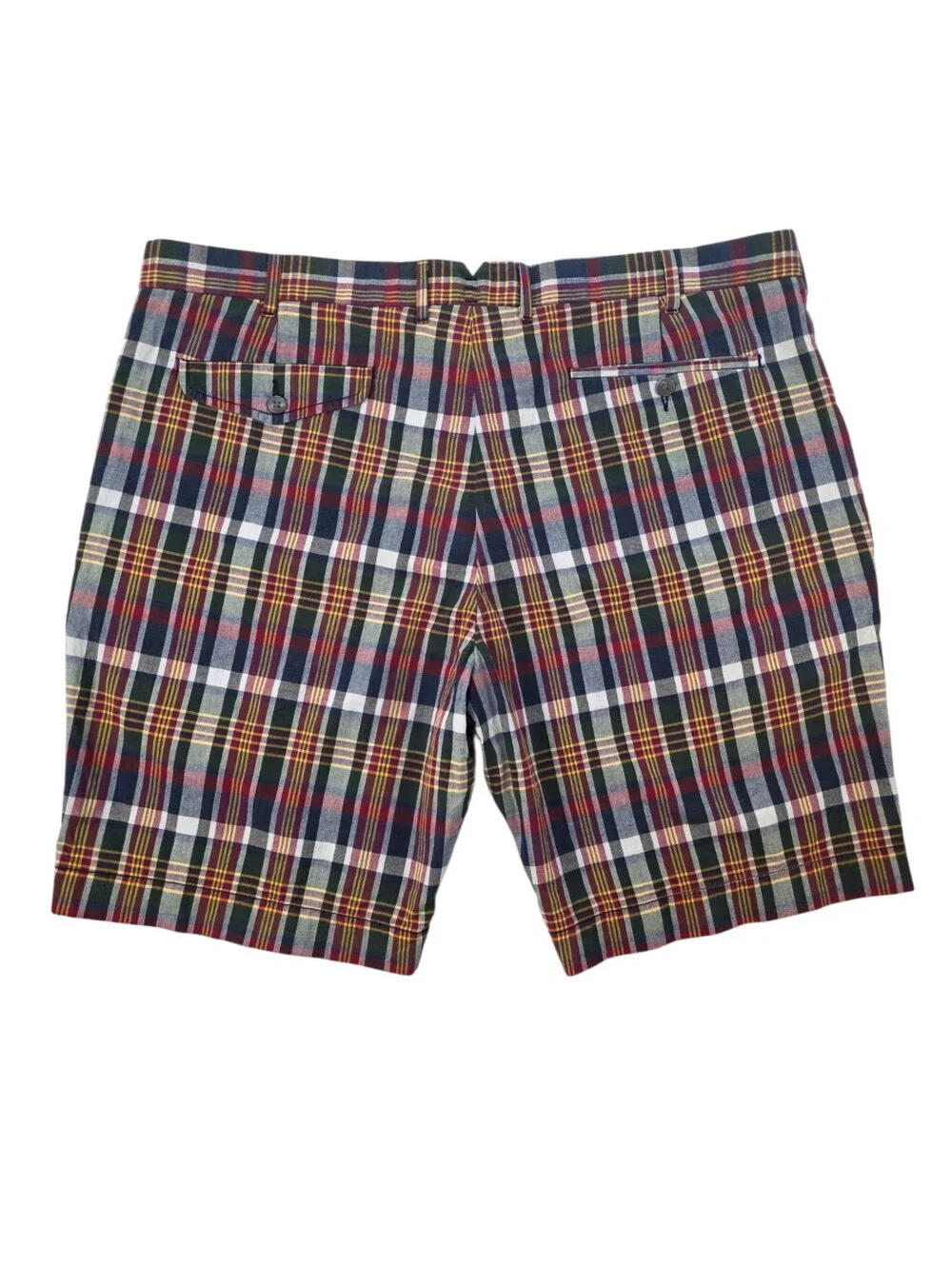Polo Ralph Lauren India Madras Plaid Shorts Men 40 100% Cotton Heritage Preppy